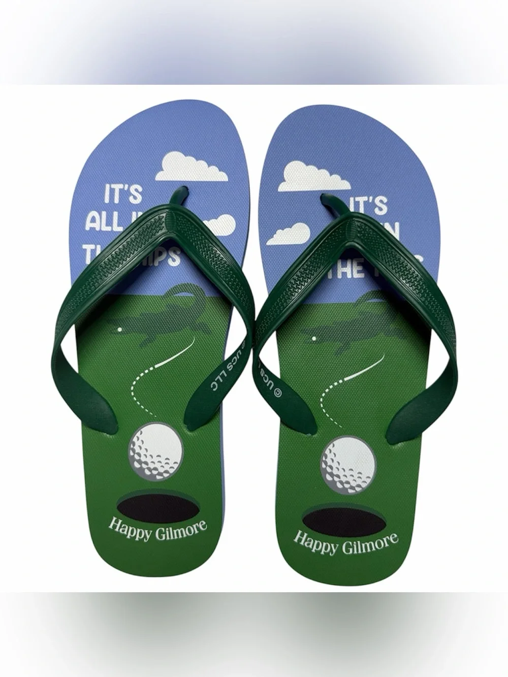 Happy Gilmore Officially Licensed Flip-Flops Men’s Adult Size 9 / 10 New